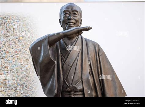 A Bronze Statue Of The Late Japanese Comedian Ken Shimura In Tokyo Japan On October 11 2021