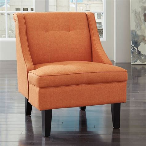 Clarinda Orange Accent Chair Living Room Furniture Living