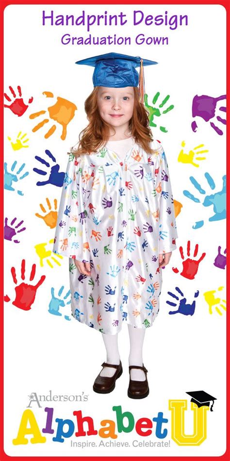 Handprint Graduation Gown For Preschool And Kindergarten Graduation