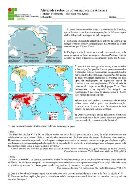 Povos Nativos Da América Segundo Documento Histórico Pdf