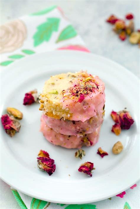 Rose Pistachio Shortbread Cookies Recipe We Are Not Martha