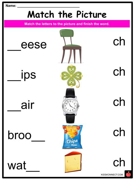 Sound Ch Worksheet Phonics Ch Sounds Worksheets And Activities For Kids