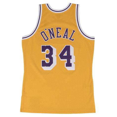 Camiseta Shaquille Oneal Ángeles Lakers Amarilla Swingman Hardwood