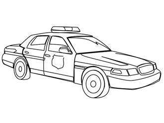 Coloriage voiture de police - Momes.net