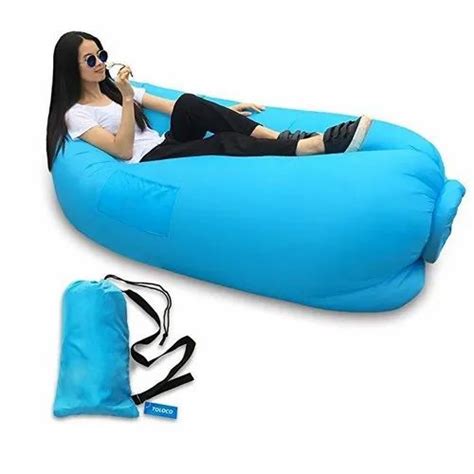Camping Lounger Sofa Inflatable Sleeping Bag Beach Hangout Lazy Air Bed