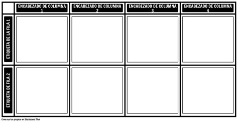 Cuadro 2x4 En Blanco Storyboard By Es Examples
