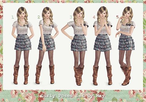 My Sims 3 Blog Girly Poses Set By May