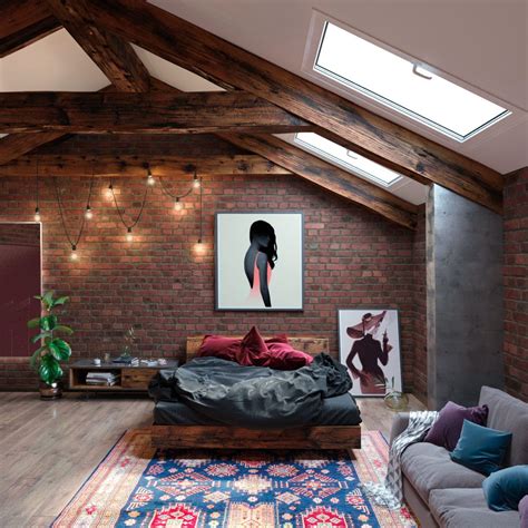 Spacious Loft Style Bedroom Interior Designio Loft Style Bedroom