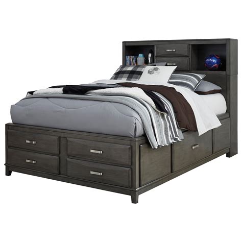 Ashley Signature Design Caitbrook Full Captains Bed With Bookcase