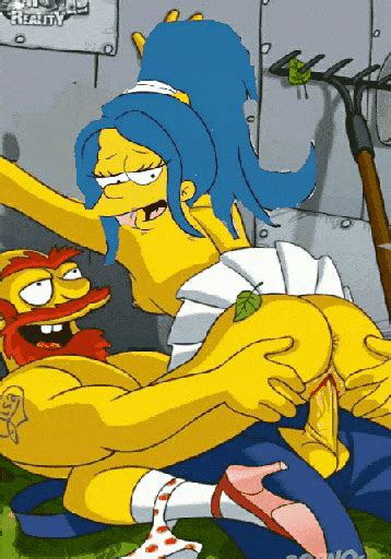 Marge Simpson And Groundskeeper Willie Fucking