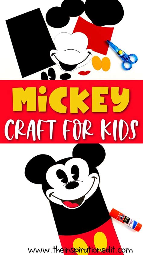 Mickey Mouse Craft And Free Template Mickey Mouse Crafts Mickey