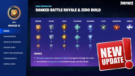 Fortnite Ranked System Explained How To Reach Unreal Rank Youtube