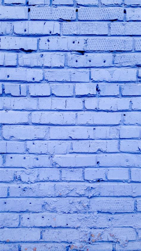 Download Wallpaper 1350x2400 Bricks Wall Painted Lilac Iphone 87