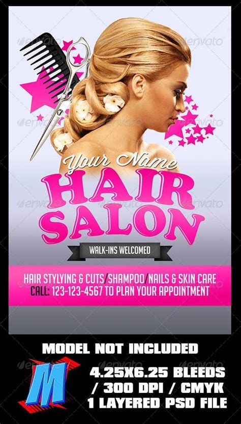 Hair Salon Flyer Template Flyer Template Flyer Flyer Free