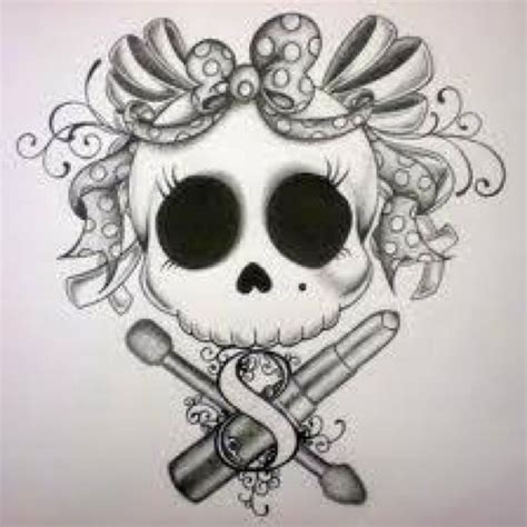 Skull Art Girly Skull Tattoos Sugar Skull Tattoos Love Tattoos