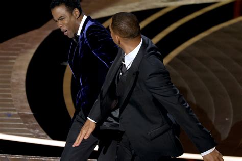 Will Smith Slaps Chris Rock In Most Shocking Oscars Moment In History Rose And Marina