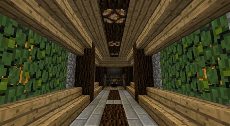 Com on @deviantart minecraft building blueprints. hallway for my treehouse | Minecraft underground ...
