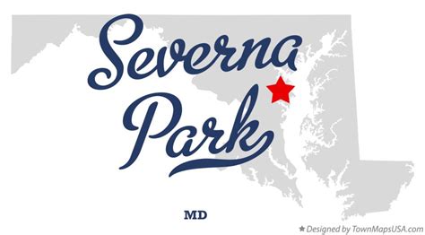 Map Of Severna Park Md Maryland