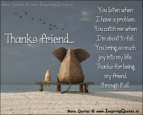 Thanks For Being My Friend Quotes Friendship Sayings In English