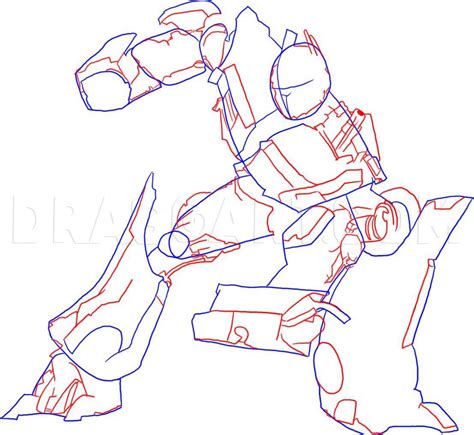 How To Draw Optimus Prime From Transformers Step By Step