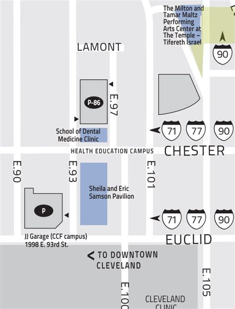 University Hospitals Cleveland Campus Map