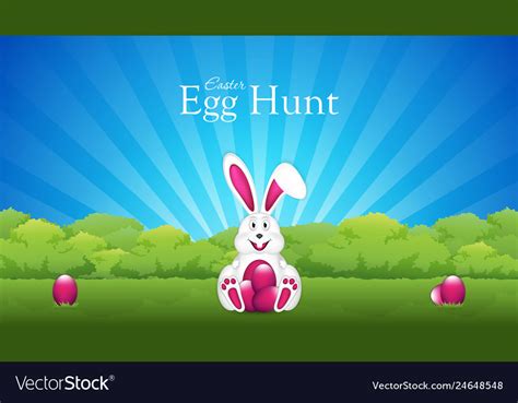 easter egg hunt royalty free vector image vectorstock