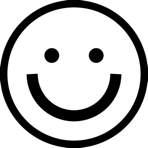 Black And White Smiley Transparent Png Stickpng