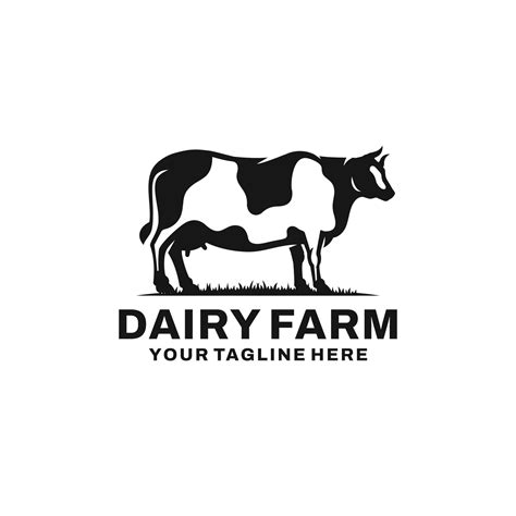 Dairy Farm Logo Design Vector Cow Logo 11874822 Vector Art At Vecteezy