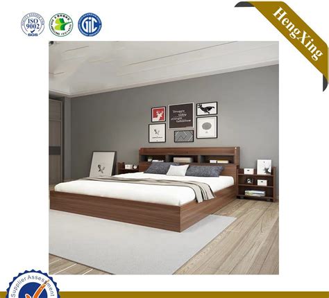 Factory Wooden Home Living Room Hotel Bed MDF Bedroom Furniture Set