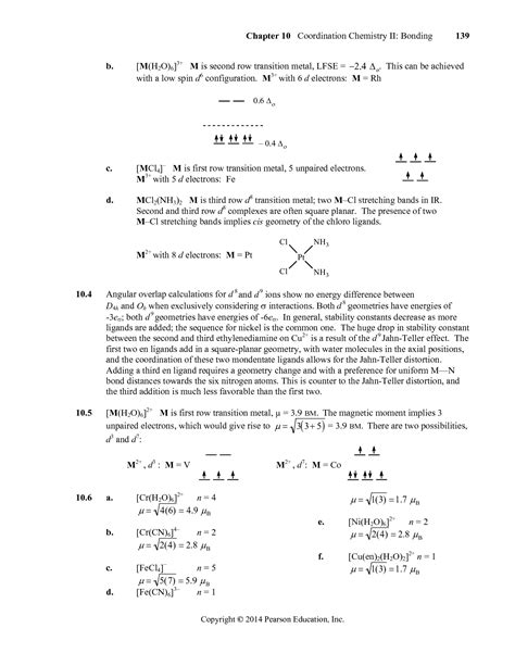 Solution Inorganic Chemistry 5th Ed Miessler And Tarr Chapter 9
