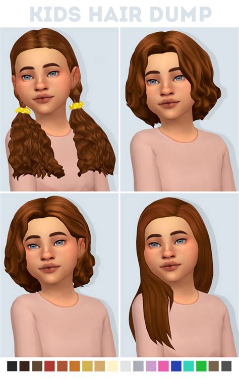 Sims 4 Custom Content Kids Hair Titomedicine