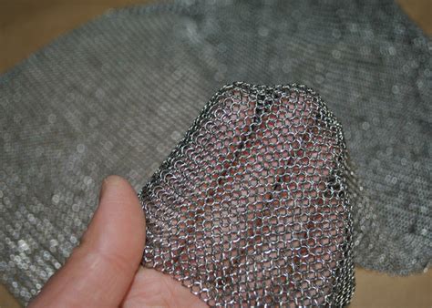 304l Stainless Steel Welded Rings Chainmail Mesh Fabric For Decoration