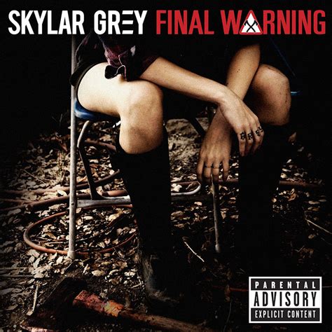 Carátula Frontal De Skylar Grey Final Warning Cd Single Portada