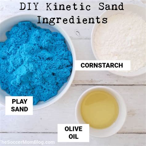 Homemade Kinetic Sand With 3 Ingredients The Soccer Mom Blog