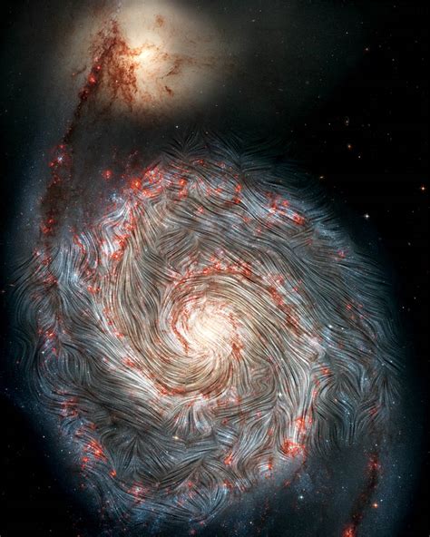 Magnetic Chaos Hidden Within The Whirlpool Galaxy