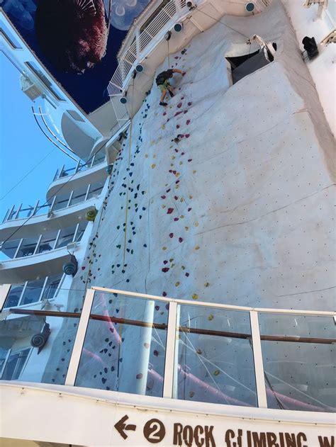 Rock Wall Climbing Harmony Of The Seas Royal Caribbean Cruise
