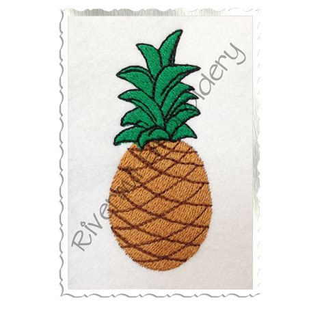 Small Pineapple Machine Embroidery Design