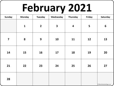Blank February March 2021 Calendar Printable Eyesfoolthemind