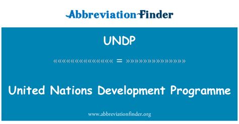 Undp Definición United Nations Development Programme United Nations