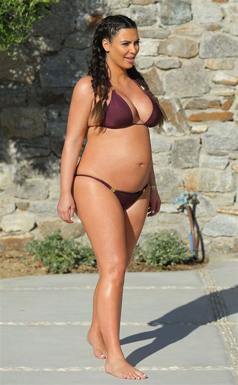 Bump There It Is From Kim Kardashians Pregnancy Style E News