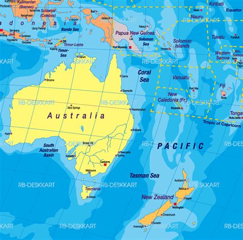 In contrast, new zealand is almost 29 times smaller than australia and much more manageable to cover. AUSTRALIA AND NEW ZEALAND - ToursMaps.com