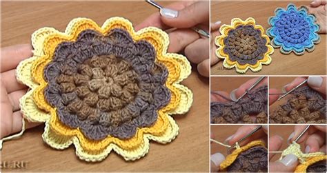 How To Crochet Sunflower
