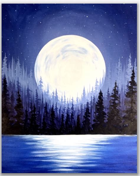 Pin By Justine Fenner On Things I Would Like To Draw Moon Painting