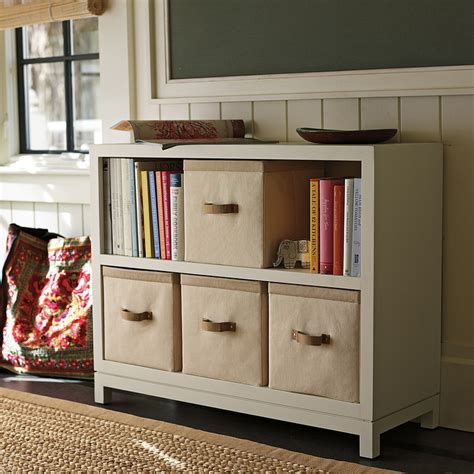 Use Baskets In The Bookcase To Contain Loose Items Decorative