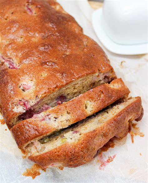 Strawberry Rhubarb Bread Is Rich Sweet And Tangy This One Bowl Quick