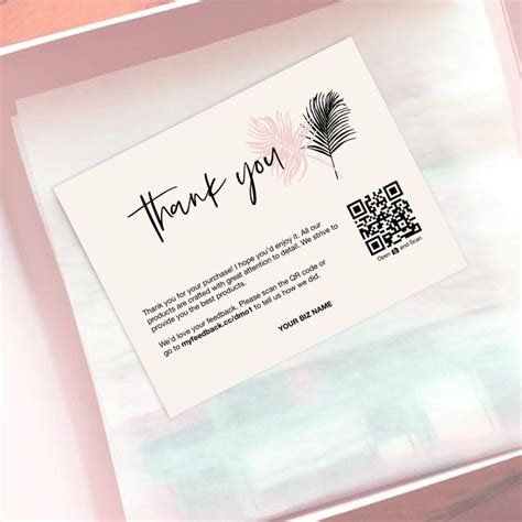 Add A Personal Touch To Your Packaging Printable Business Thank You