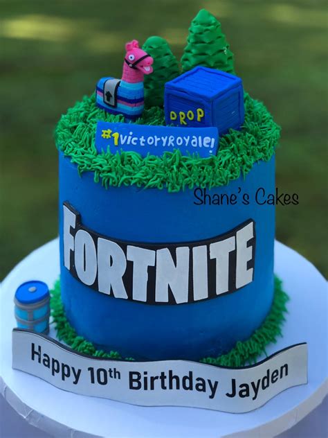 Fortnite Birthday Cake 10th Birthday Cakes For Boys Birthday Cake