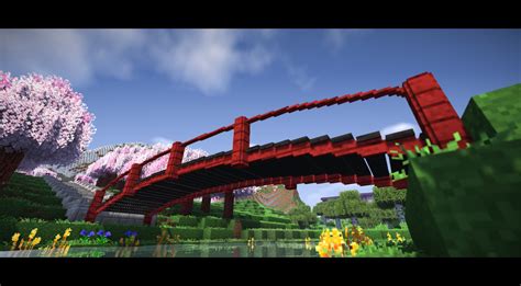 How To Build A Japanese Bridge In Minecraft