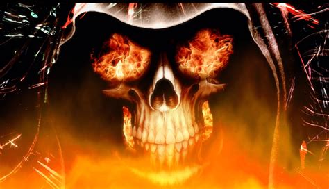 Download Fire Skull Animated Wallpaper