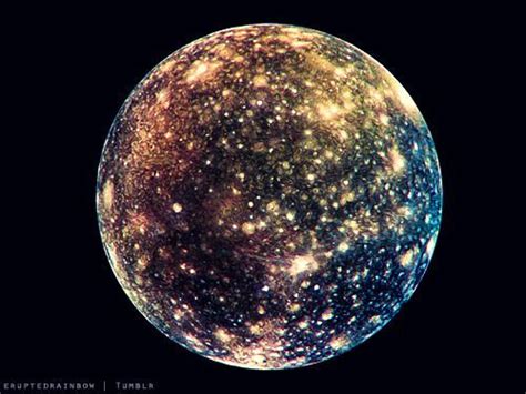 Jupiters Moon Callisto Theyre Impact Craters Callisto Is One Of
